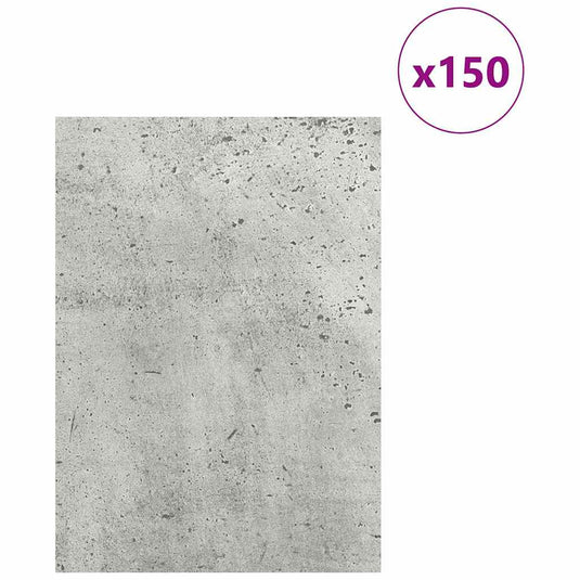 Vidaxl decorpanelen 150 pcs beton grijs 15 x 21 x 0.27 cm bewerkt hout