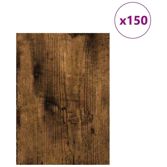 Vidaxl decorpanelen 150 pcs gerookt eiken 21 x 30 x 0,27 cm