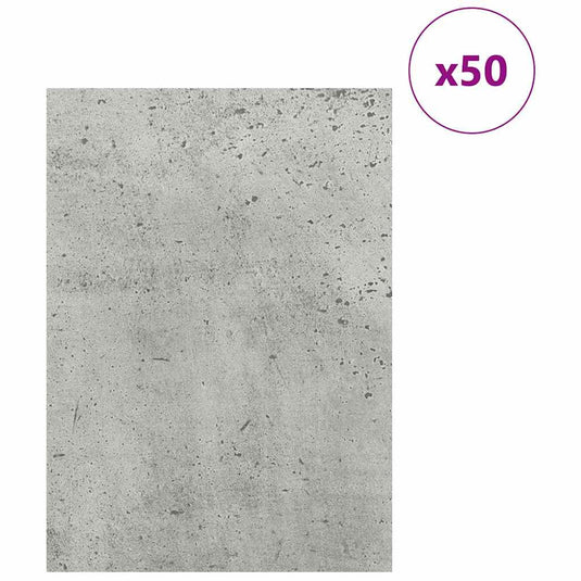 Vidaxl decorpanelen 50 pcs beton grijs 30 x 42 x 0.27 cm bewerkt hout