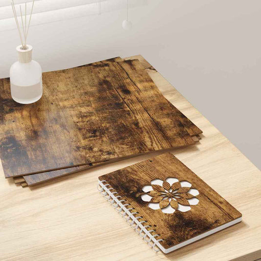 Vidaxl decorpanelen 50 pcs gerookt eiken 30 x 30 x 0,27 cm