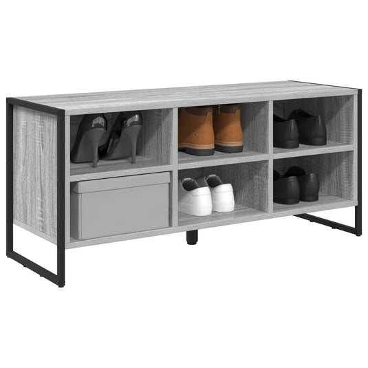 Vidaxl schoenenkast grijs sonoma 60 x 35 x 44 cm bewerkt hout