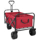 Vidaxl vouwbare handtrolley rood 89 x 63 x 96 cm staal en oxford stof