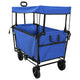 Vidaxl vouwbare handtrolley zwart 105 x 56.5 x 116 cm oxford stof