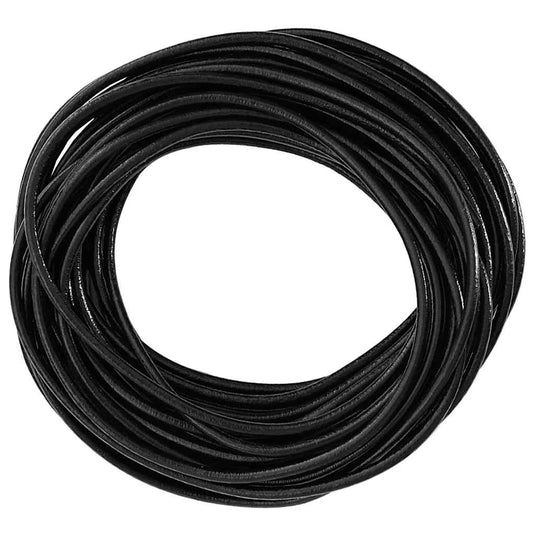 Vidaxl leren koord zwart ø2,5 mm x 50 m leer