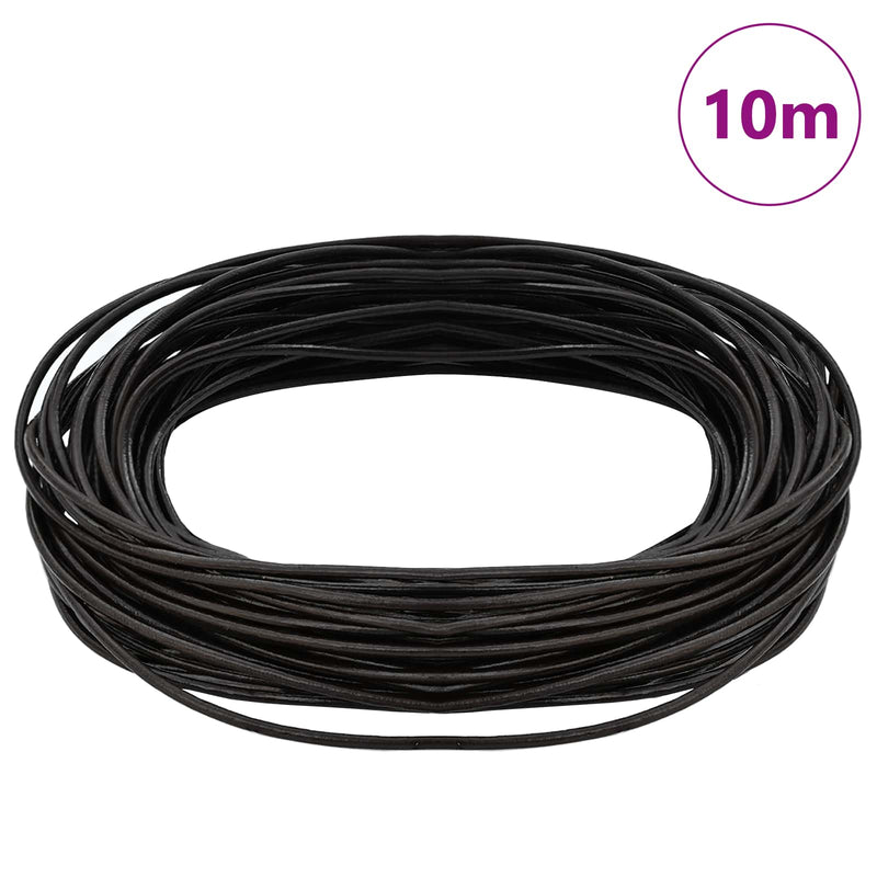 Afbeelding laden in galerijviewer, Vidaxl leren koord 1 donkerbruin ø1,5 mm x 10 m leer
