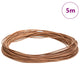 Vidaxl leren koord bruin ø2 mm x 5 m leer