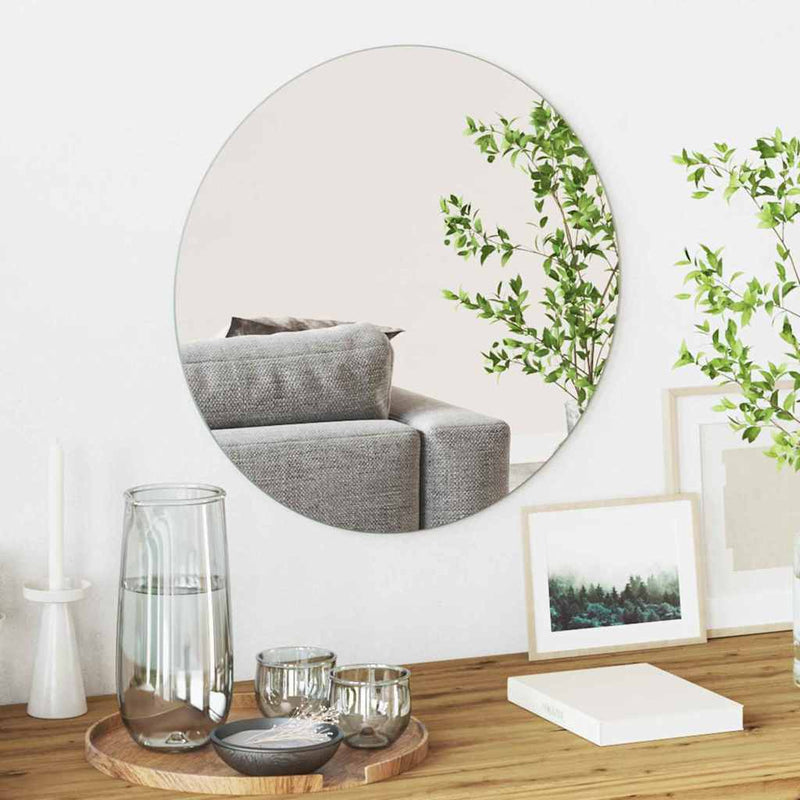 Afbeelding laden in galerijviewer, Vidaxl wandspiegel ø 50 cm gehard glas rond
