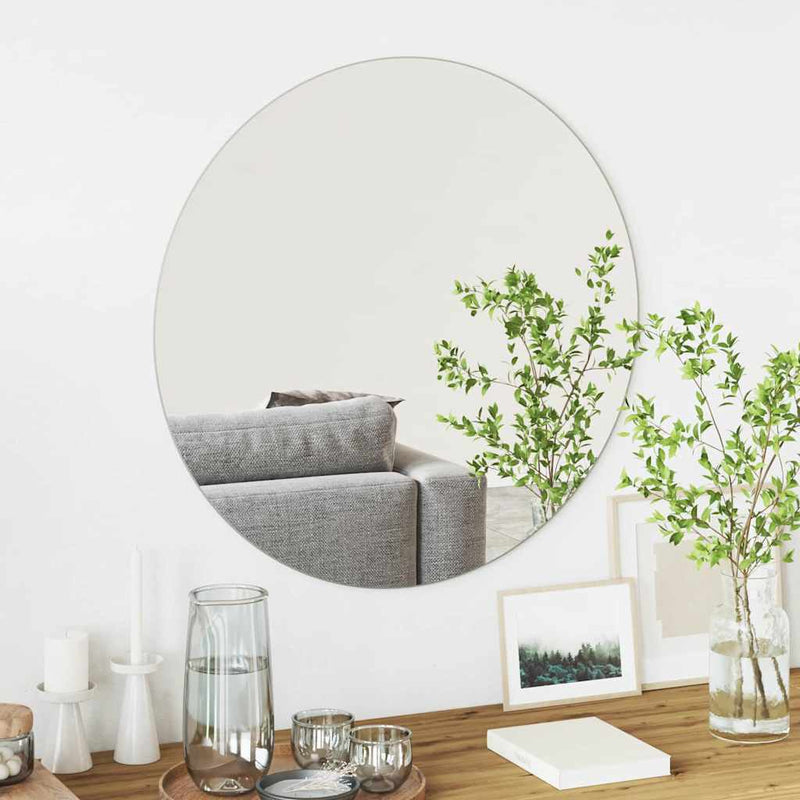 Afbeelding laden in galerijviewer, Vidaxl wandspiegel ø 70 cm gehard glas rond
