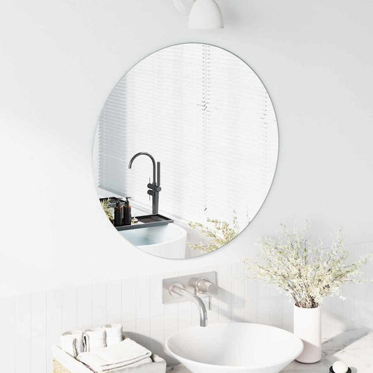 Vidaxl wandspiegel ø 70 cm gehard glas rond