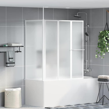 Vidaxl bad scheidingswand mat 120 x 70 x 137 cm aluminium