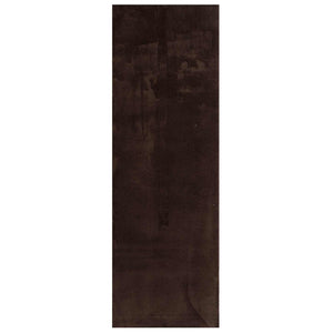 Vidaxl medium pile zachte en wasbare tapijt huarte bruin 250 x 80 cm