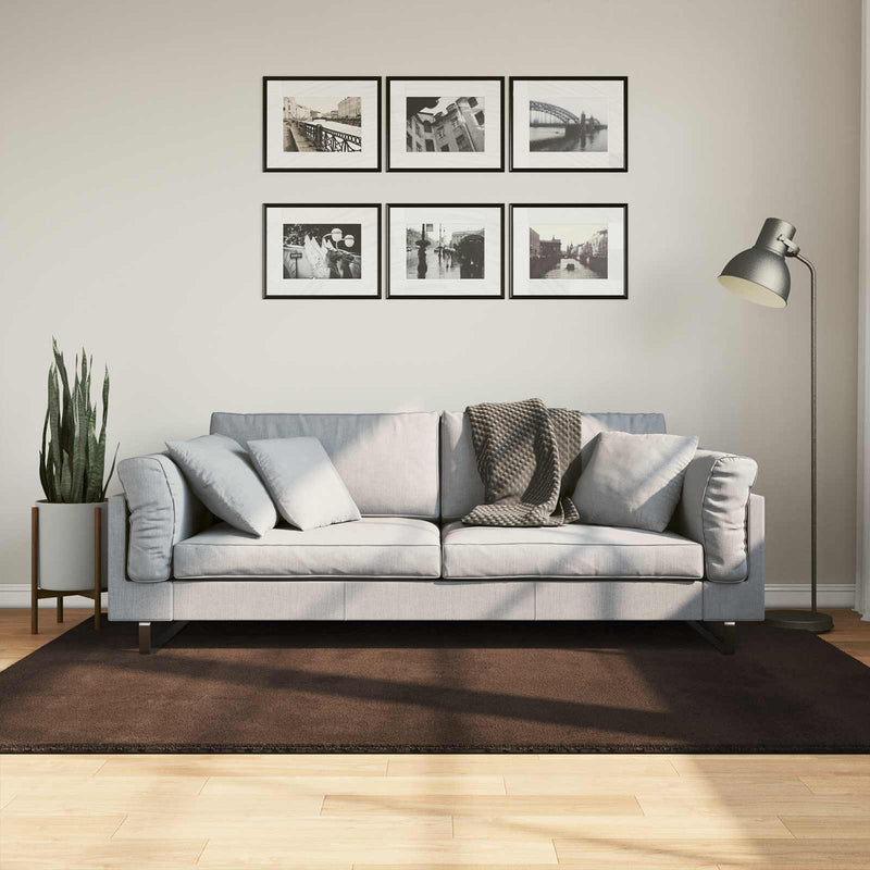 Afbeelding laden in galerijviewer, Vidaxl medium pile zachte en wasbare tapijt huarte bruin 200 x 140 cm
