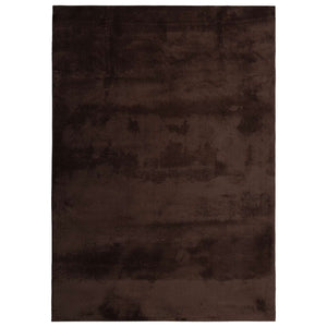 Vidaxl medium pile zachte en wasbare tapijt huarte bruin 200 x 140 cm