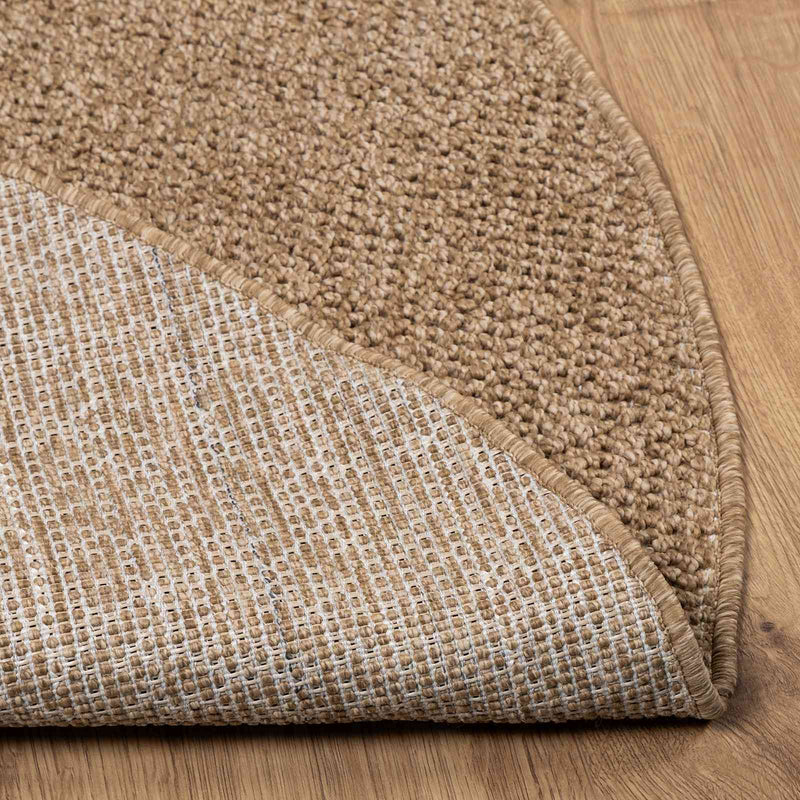 Afbeelding laden in galerijviewer, Vidaxl binnen- en buitentapijt agira naturel ø 120 cm polyester
