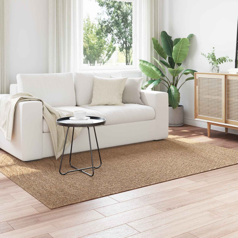 Afbeelding laden in galerijviewer, Vidaxl binnen- en buitentapijt agira naturel 200 x 140 cm polyester
