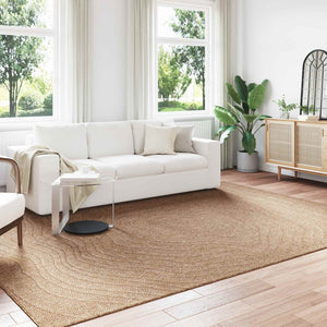 Vidaxl binnen- en buitentapijt agira naturel 280 x 200 cm polyester