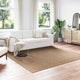 Vidaxl vloerkleden moiré vierkant huarte naturel 240 x 240 cm