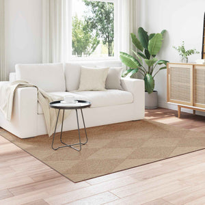 Vidaxl binnen- en buitentapijt agira naturel 240 x 240 cm polyester