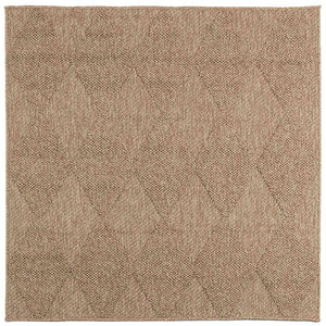 Vidaxl binnen- en buitentapijt agira naturel 240 x 240 cm polyester