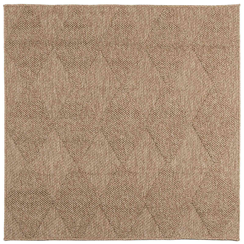 Afbeelding laden in galerijviewer, Vidaxl binnen- en buitentapijt agira naturel 240 x 240 cm polyester
