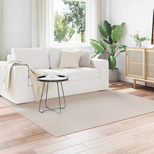 Vidaxl vloerkleden vierkant faro crème 200 x 200 cm polyester