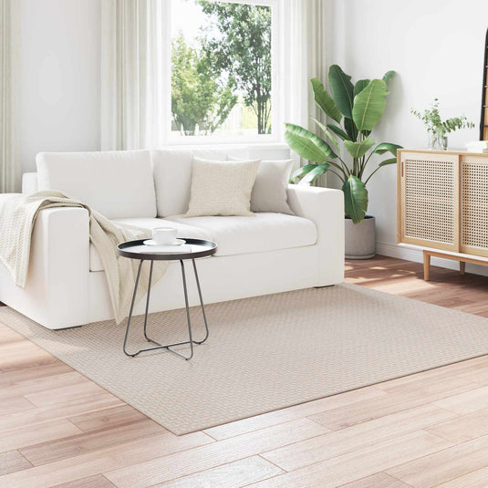 Vidaxl vloerkleden vierkant faro crème 200 x 200 cm polyester