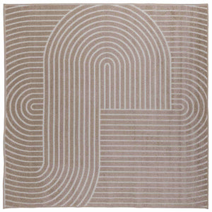 Vidaxl binnen- en buitentapijt palmeras beige 240 x 240 cm polyester