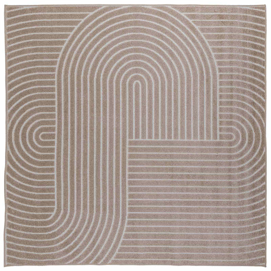 Vidaxl binnen- en buitentapijt palmeras beige 240 x 240 cm polyester