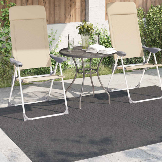 Vidaxl vloerkleden rechthoekig huarte antraciet 230 x 160 cm polyester