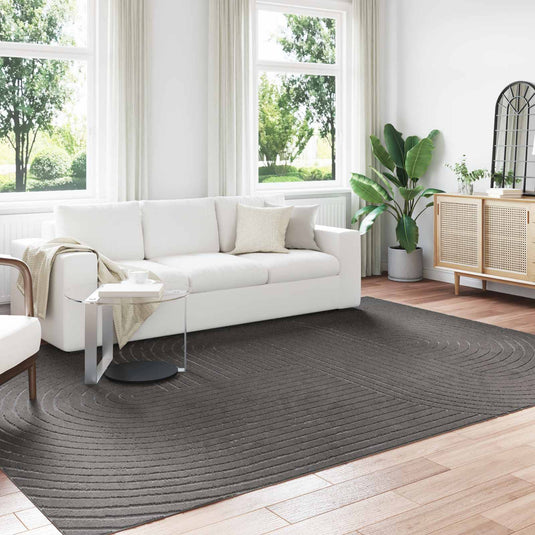 Vidaxl binnen- en buitentapijt palmeras antraciet 240 x 340 cm