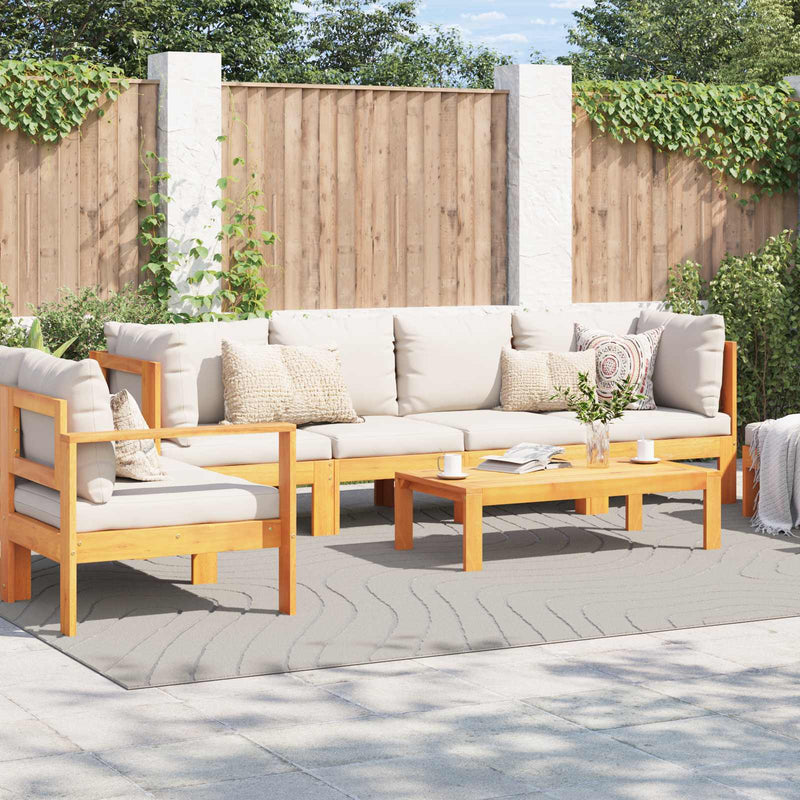 Afbeelding laden in galerijviewer, Vidaxl binnen- en buitentapijt palmeras crème 240 x 340 cm polyester
