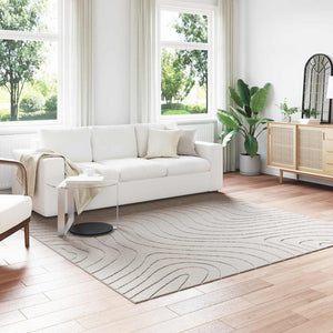 Vidaxl binnen- en buitentapijt palmeras crème 240 x 240 cm polyester
