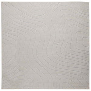 Vidaxl binnen- en buitentapijt palmeras crème 240 x 240 cm polyester