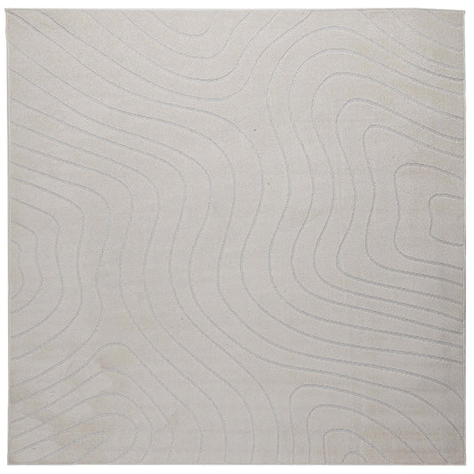 Vidaxl binnen- en buitentapijt palmeras crème 240 x 240 cm polyester