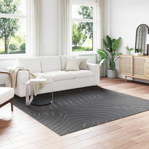 Vidaxl binnen- en buitentapijt palmeras antraciet 240 x 240 cm