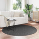 Vidaxl vloerkleden rond huarte antraciet ø 160 cm polyester