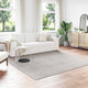 Vidaxl binnen kleed lugo crèmekleurig 240 x 240 cm polyester