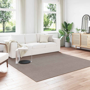 Vidaxl binnen kleed lugo crème en taupe 240 x 240 cm polyester
