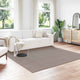 Vidaxl binnen kleed lugo crème en taupe 240 x 240 cm polyester