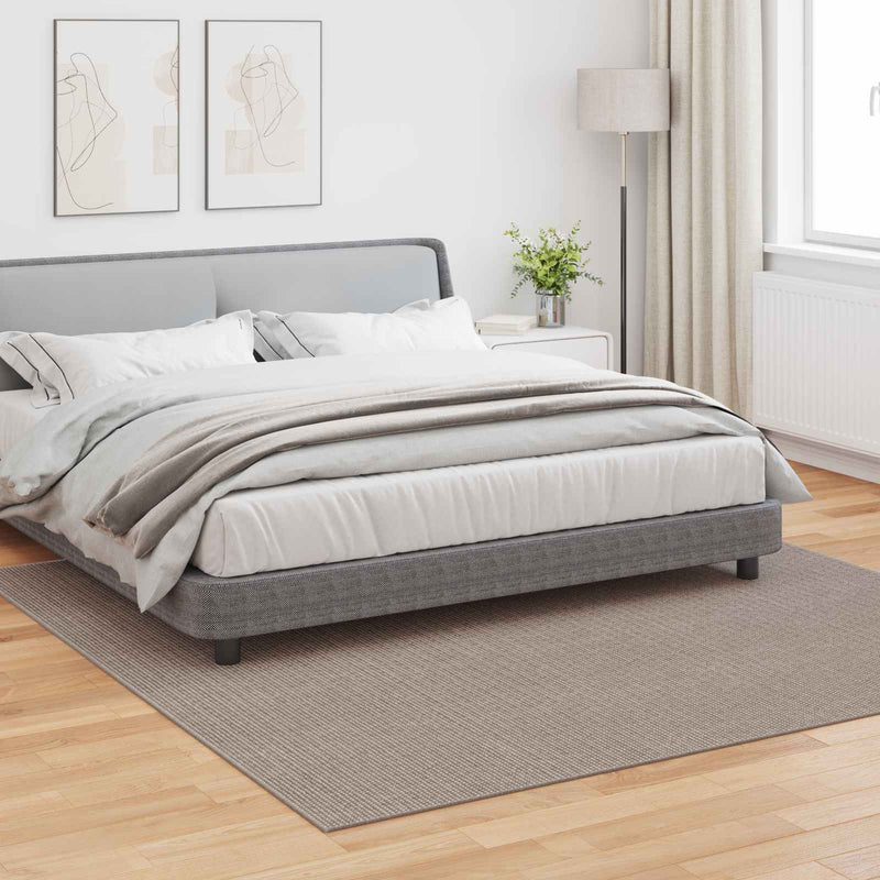 Afbeelding laden in galerijviewer, Vidaxl binnen kleed lugo crème en taupe 240 x 240 cm polyester
