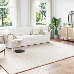 Vidaxl binnen kleed sirolo crèmekleurig 200 x 280 cm polyester