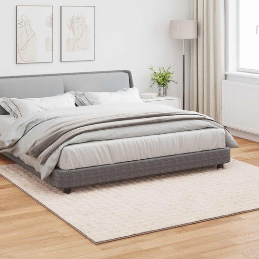 Vidaxl vloerkleden vierkant sirolo beige 240 x 240 cm polyester