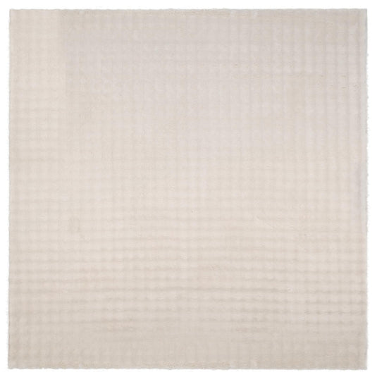 Vidaxl vloerkleden vierkant sirolo beige 240 x 240 cm polyester