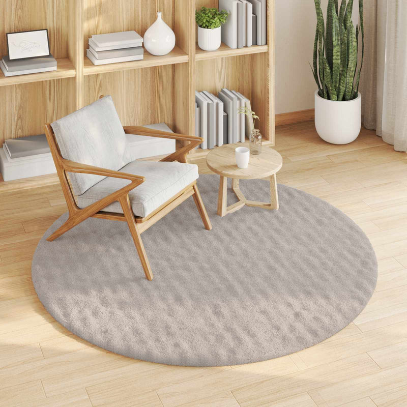 Afbeelding laden in galerijviewer, Vidaxl vloerkleden rond sirolo zand ø 160 cm polyester

