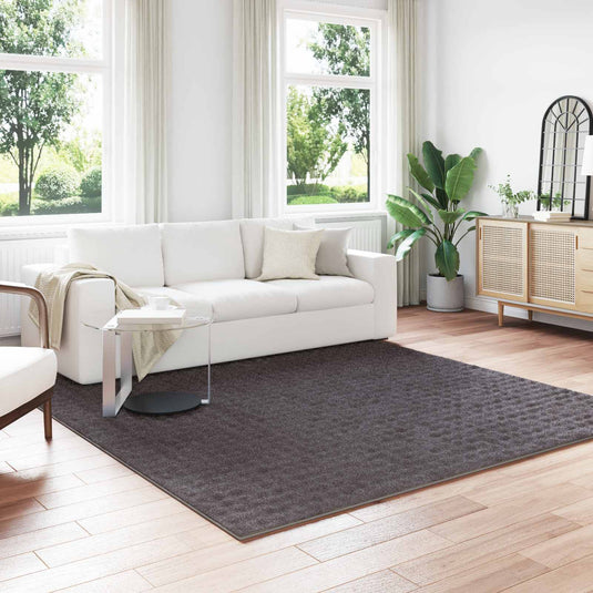 Vidaxl vloerkleden vierkant sirolo antraciet 240 x 240 cm polyester
