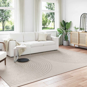 Vidaxl binnen kleed galati crèmekleurig 240 x 340 cm polyester