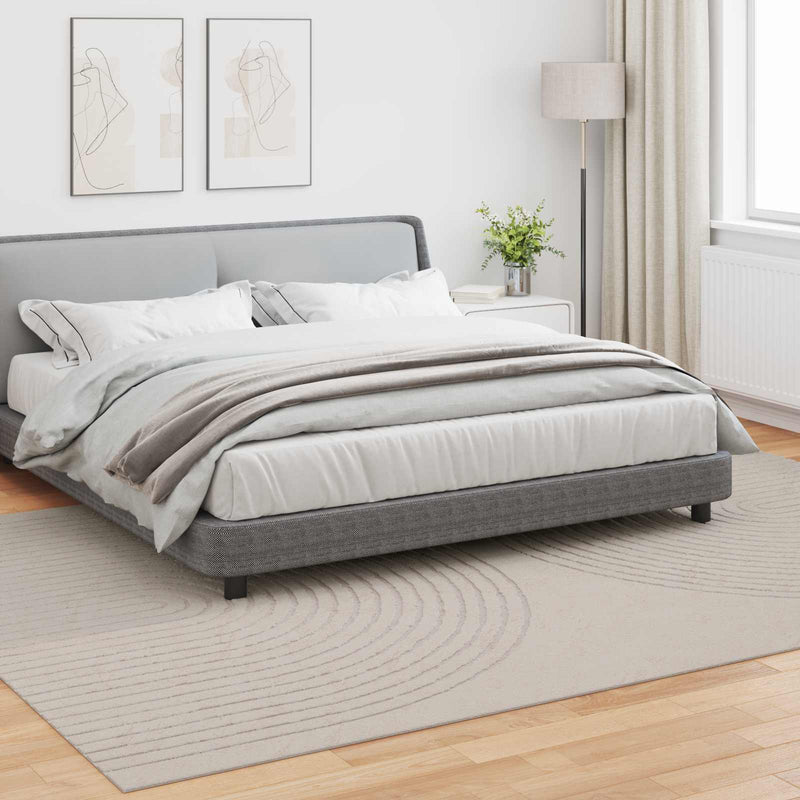 Afbeelding laden in galerijviewer, Vidaxl binnen kleed galati crèmekleurig 240 x 340 cm polyester
