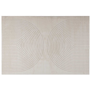 Vidaxl binnen kleed galati crèmekleurig 240 x 340 cm polyester