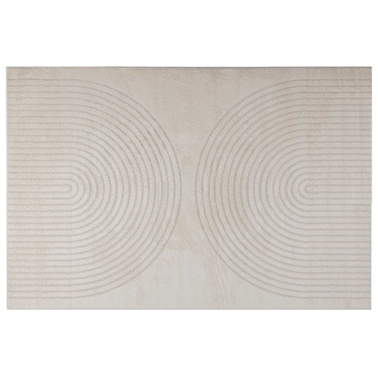 Vidaxl binnen kleed galati crèmekleurig 240 x 340 cm polyester