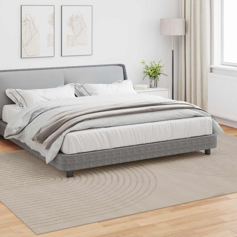 Afbeelding laden in galerijviewer, Vidaxl binnen kleed galati beige 200 x 280 cm polyester medium pile

